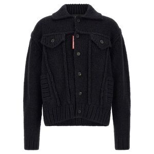 Dsquared² Blue Marabou Men's Cardigan